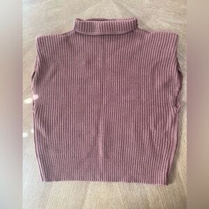 Luminary Boutique Structured Brown turtleneck sleeveless sweater women’s small